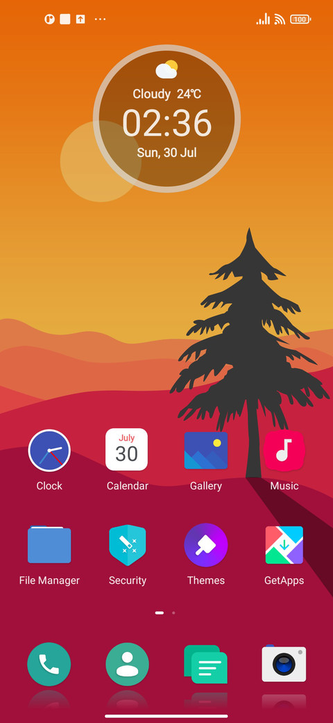 Sunrise screenshot