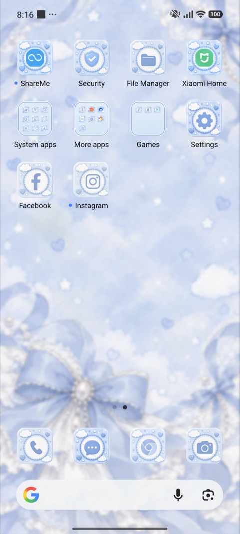 Blue Anime Girl screenshot