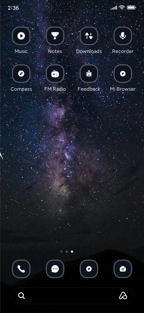 Milkyway screenshot