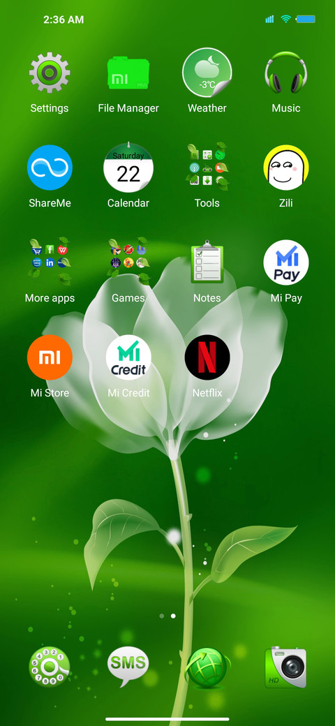 Green White screenshot