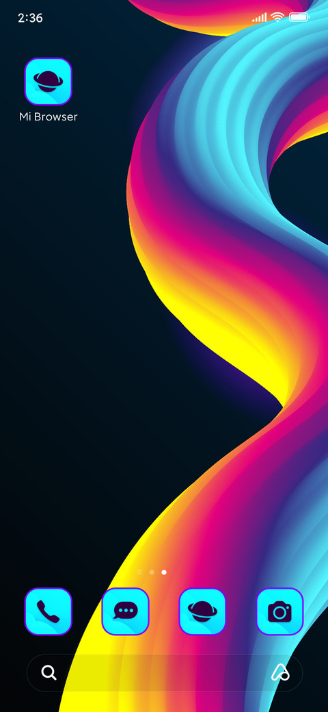 neon colorful screenshot