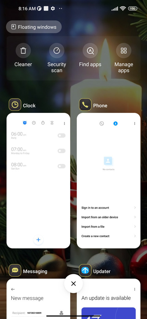 new year candle screenshot