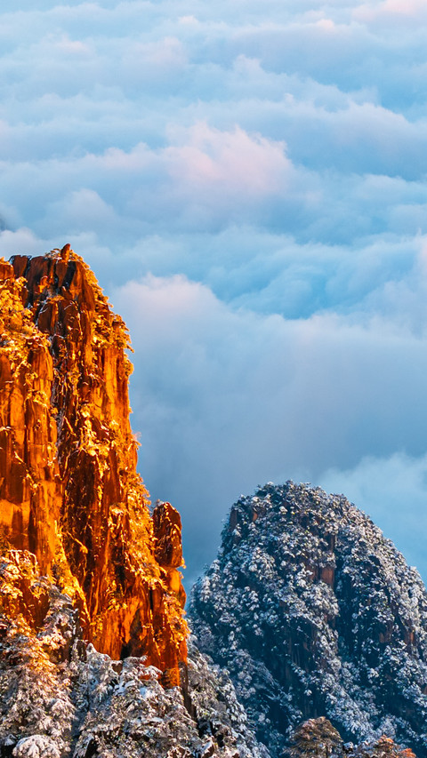 Stone monkey stands alone gazing at the vast sea screenshot