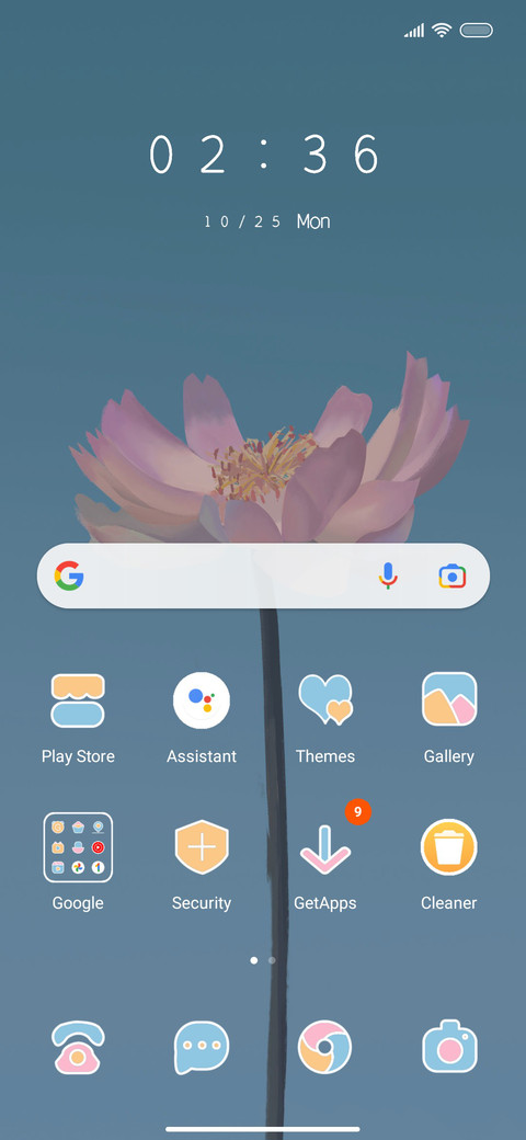 Floral screenshot