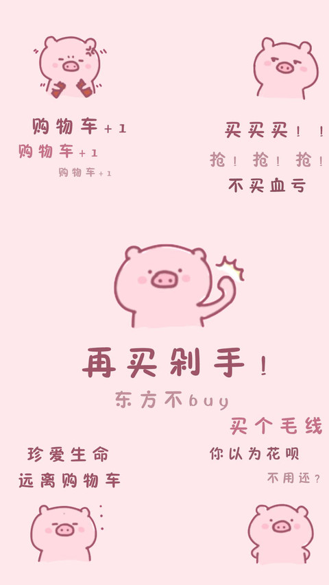 双十一剁手买买买壁纸-锐景创意 screenshot