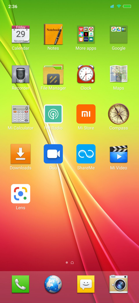 LG G2 screenshot