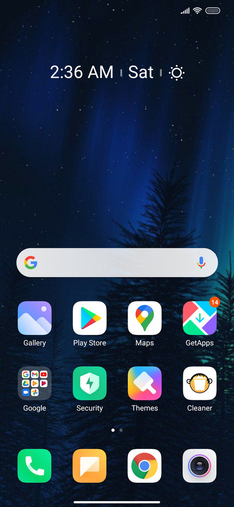 Aurora screenshot