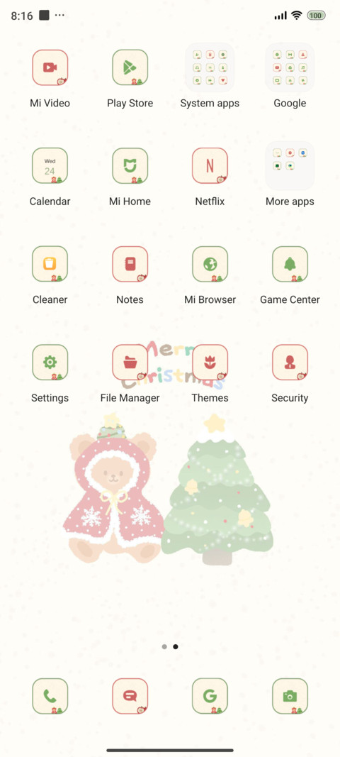 Christmas bear screenshot