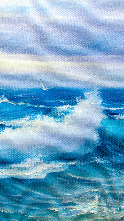 Oil painting by the sea screenshot
