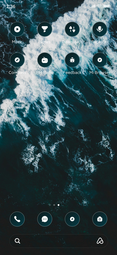 Water Blue screenshot