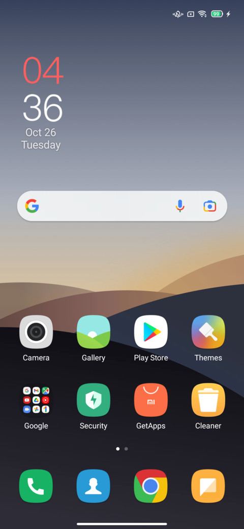 Oppo A53S screenshot