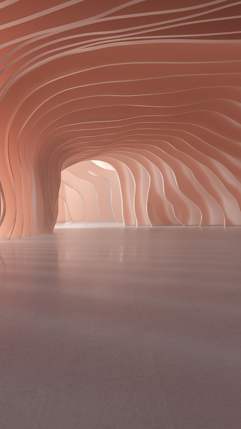 Peachpink architectural space screenshot
