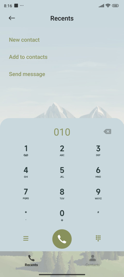 Mountain mirror screenshot