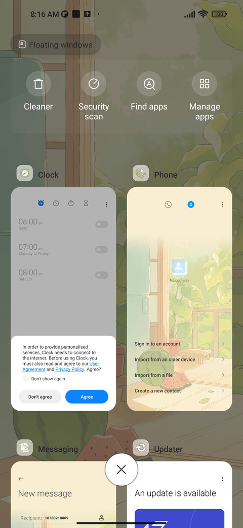 Summer weather screenshot