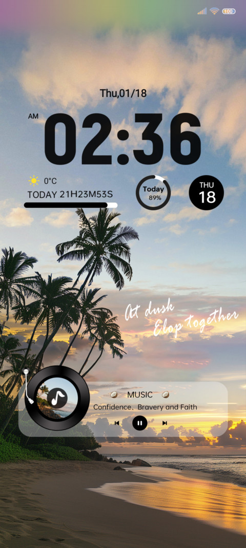 Sunset beach screenshot