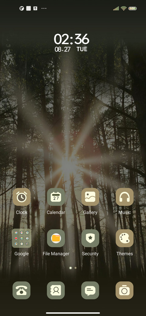 Natural forest screenshot
