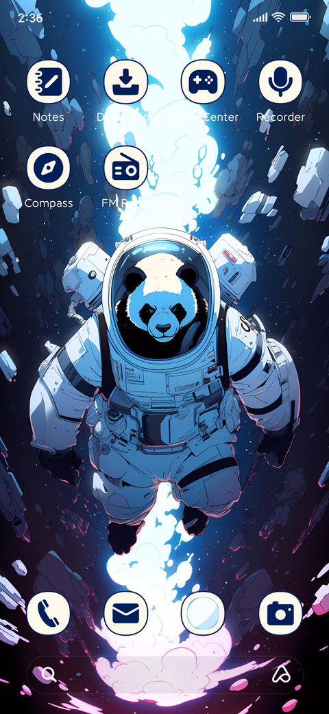 Panda astronaut screenshot