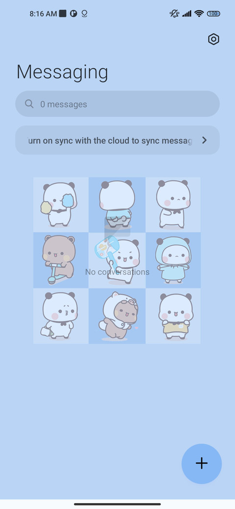 Dynamic blue grid screenshot