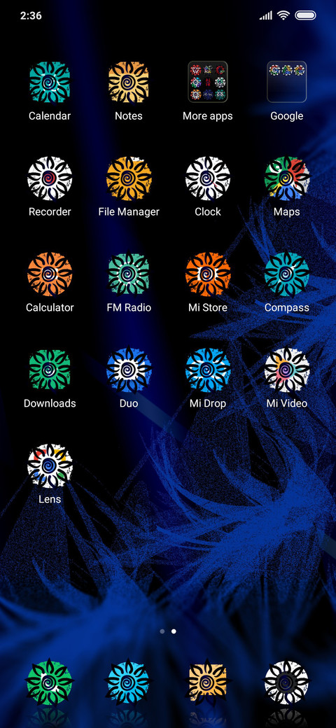 Cool blue UI_DWM3 screenshot
