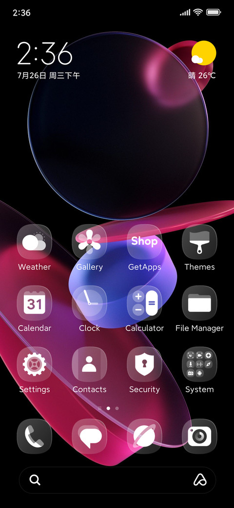 RunOS Liquid Glass screenshot