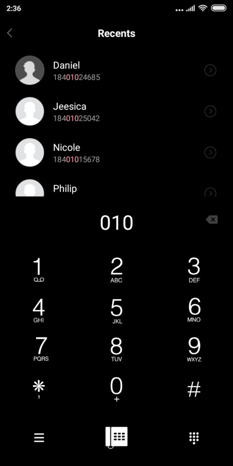Black and blue screenshot