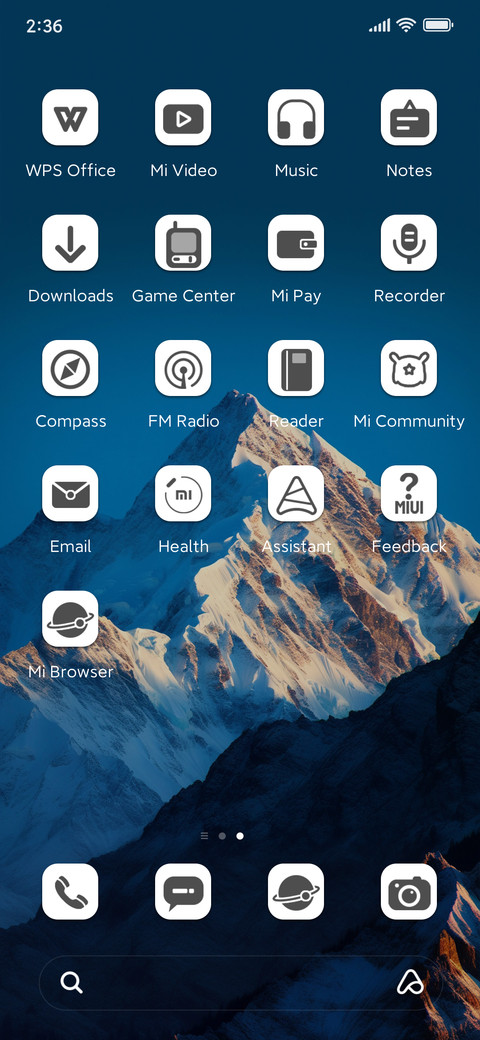 Mountain range screenshot
