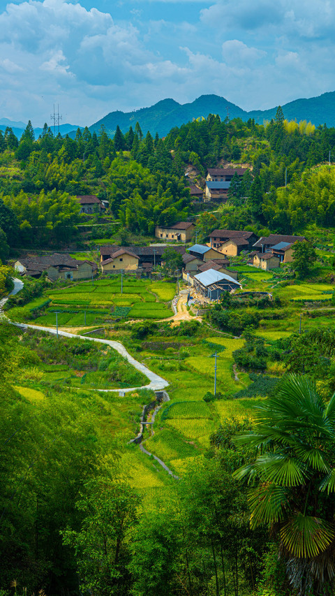 The ancient charm of lishui people in the painting screenshot