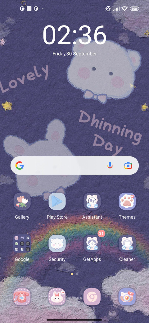 cute dial clock screenshot