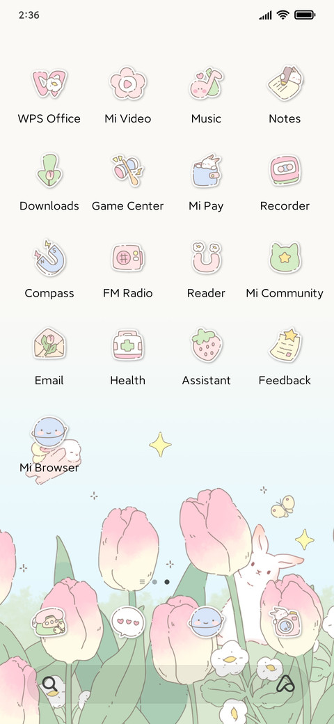 Tulips of rabbits screenshot
