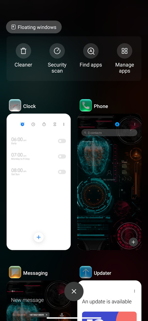 Sci fi interface screenshot
