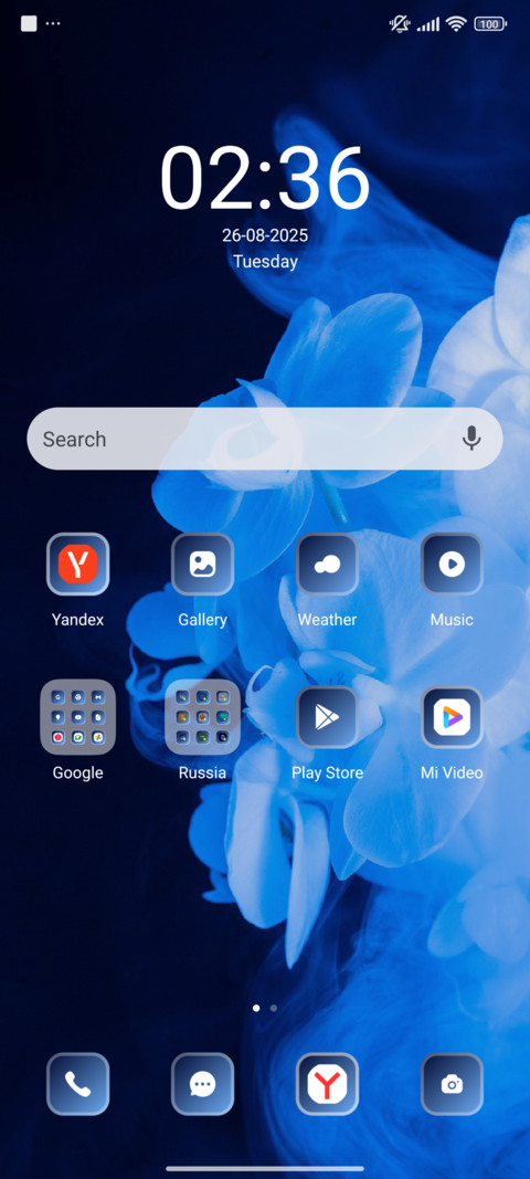 Abstract Blue screenshot