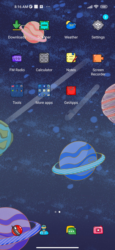 Cosmic journey screenshot