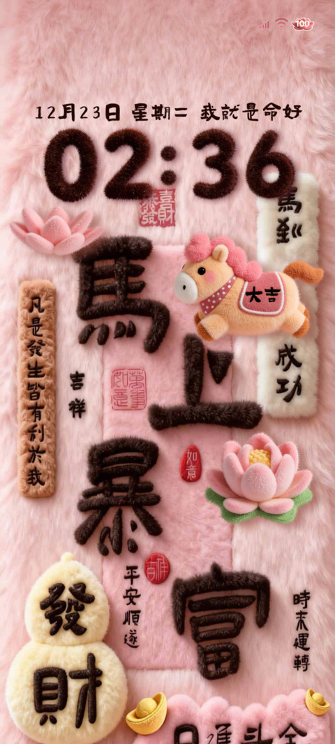 酷粉贴纸马上暴富 screenshot