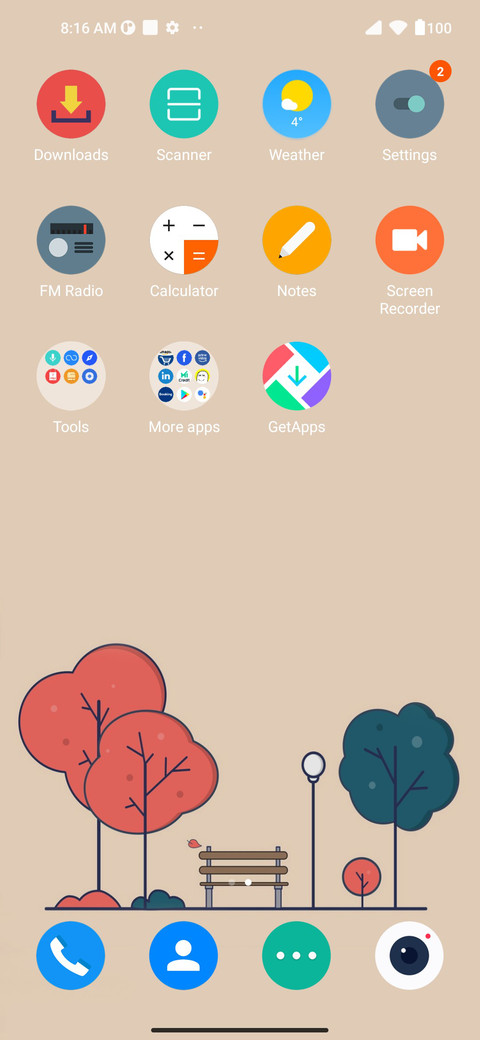 Flat Circular screenshot
