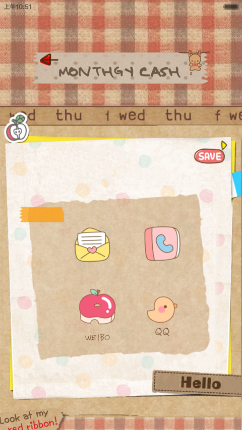 卡哇伊日记本（自由桌面+锁屏快捷图标+图标全覆盖） screenshot