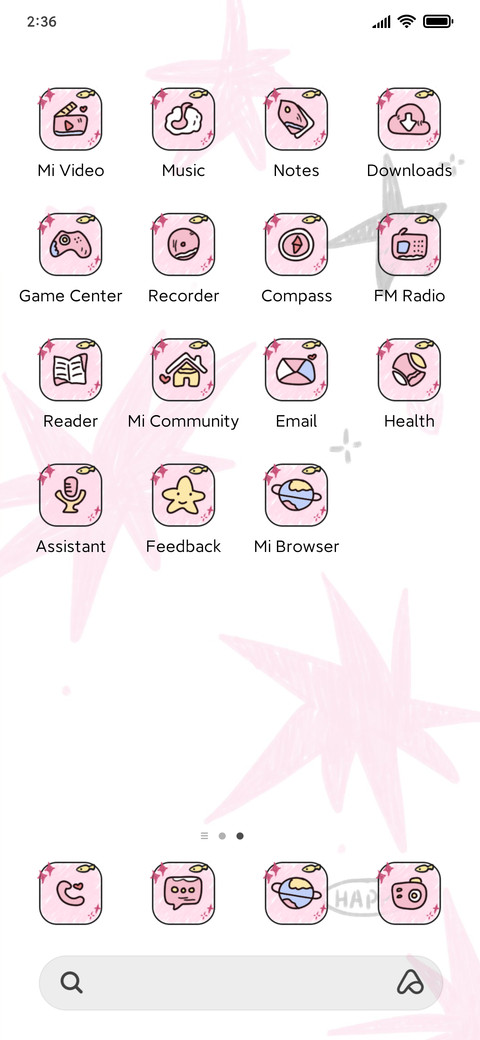 Cute doodle cat screenshot
