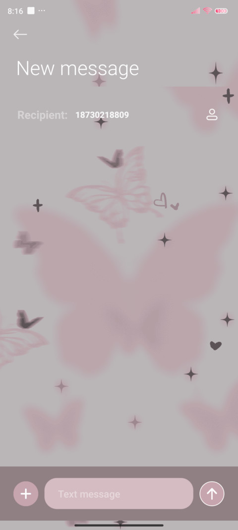 Pink butterfly screenshot