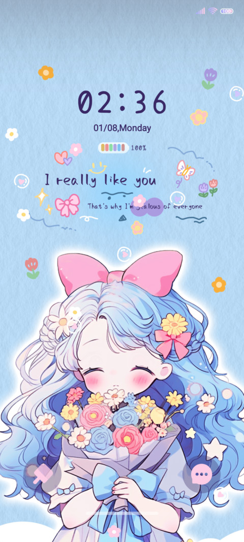 Blue girl screenshot