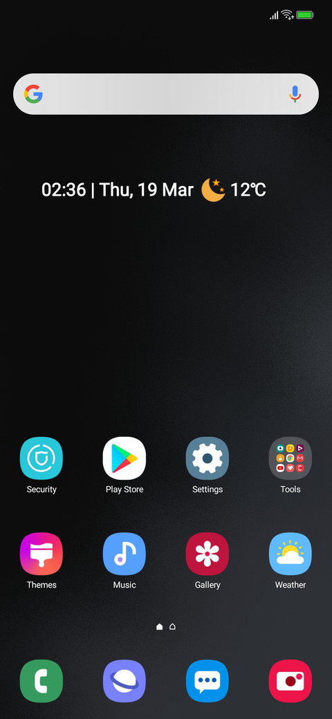 OneUi Black Q screenshot