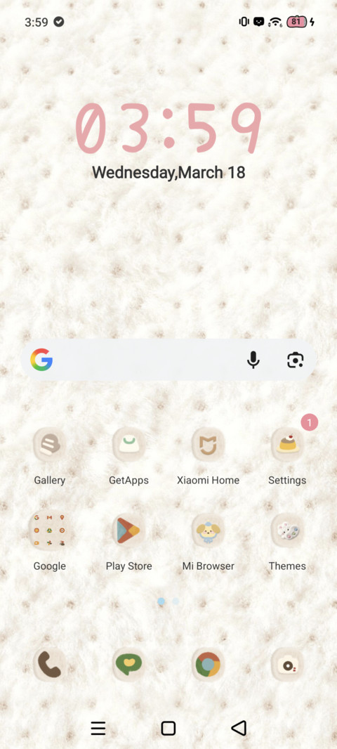 Colorful cat screenshot
