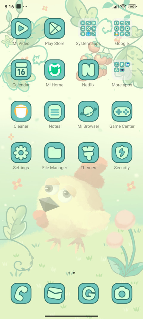 Cute chicken screenshot