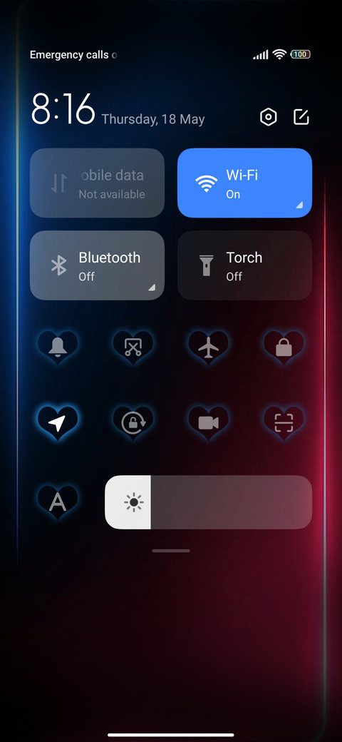 Broken screen screenshot