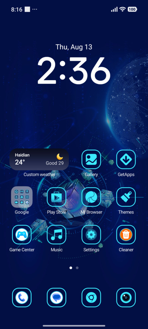 Dark Blue Core screenshot