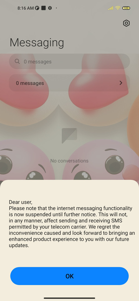 Mood diary screenshot