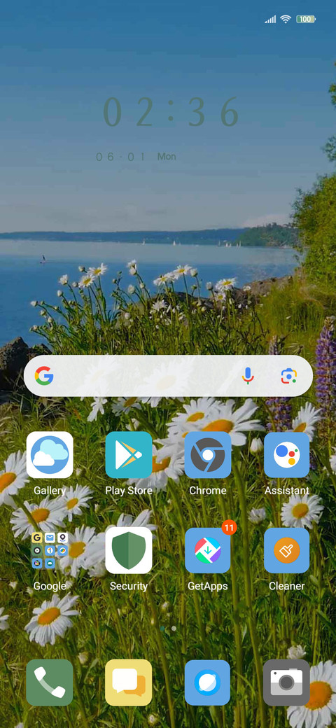 Seaside flower screenshot