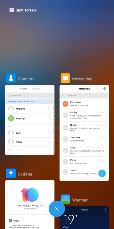 Simple theme screenshot