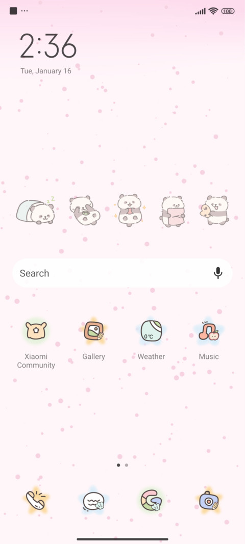 Cartoon Panda screenshot