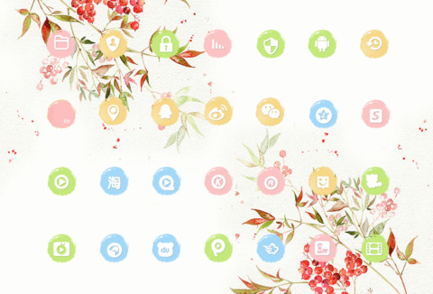 V8+萌星球 花花姑娘之一花盛开一世界（多壁纸+音乐界面） screenshot