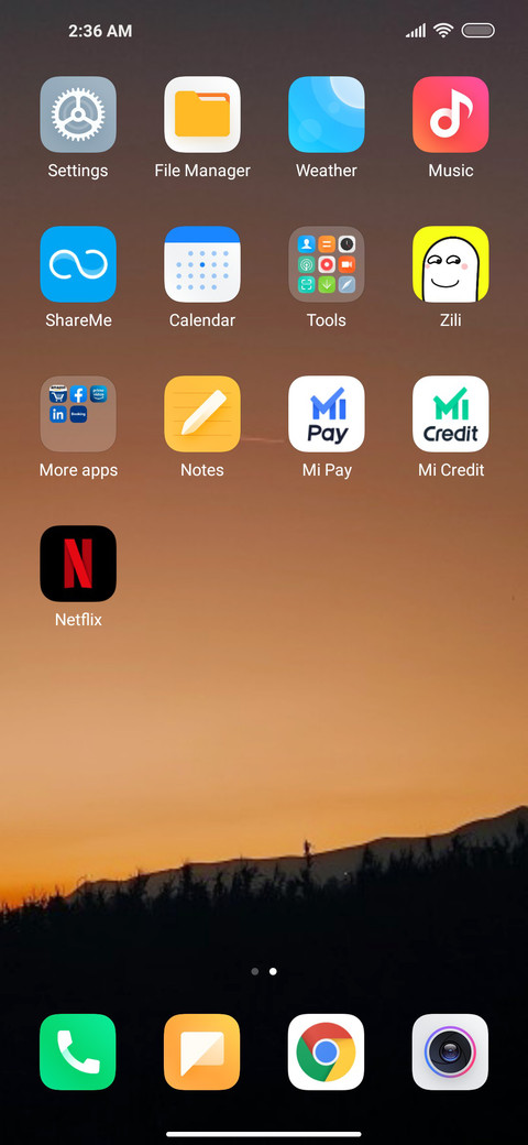 MIUI Sunset screenshot