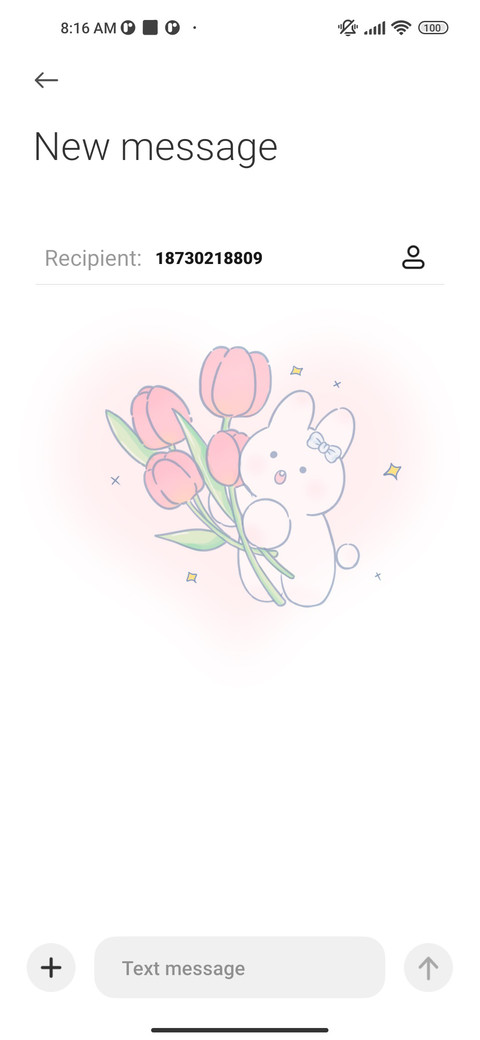 Rabbit with tulips screenshot
